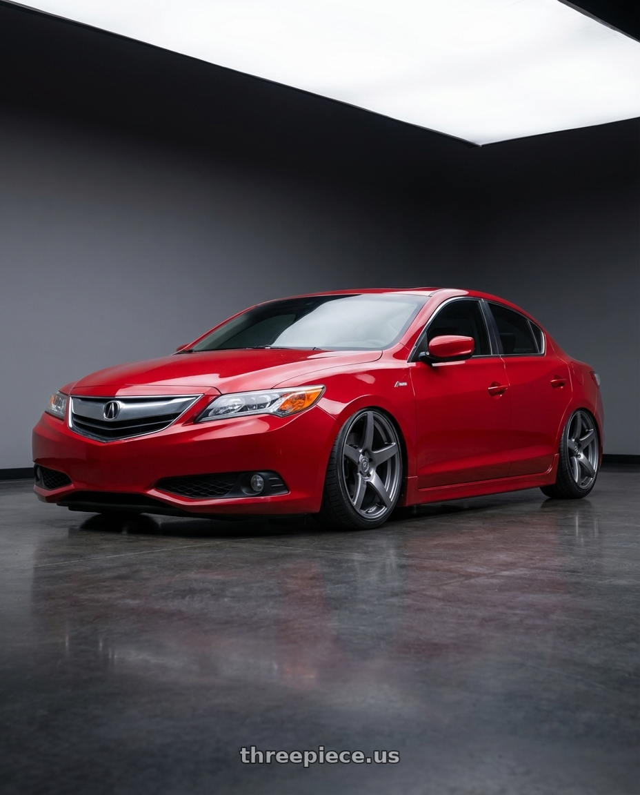 2012 Acura ILX with Forgestar CF5 5x114.3 18x9 +35 Gloss Anthracite wheels