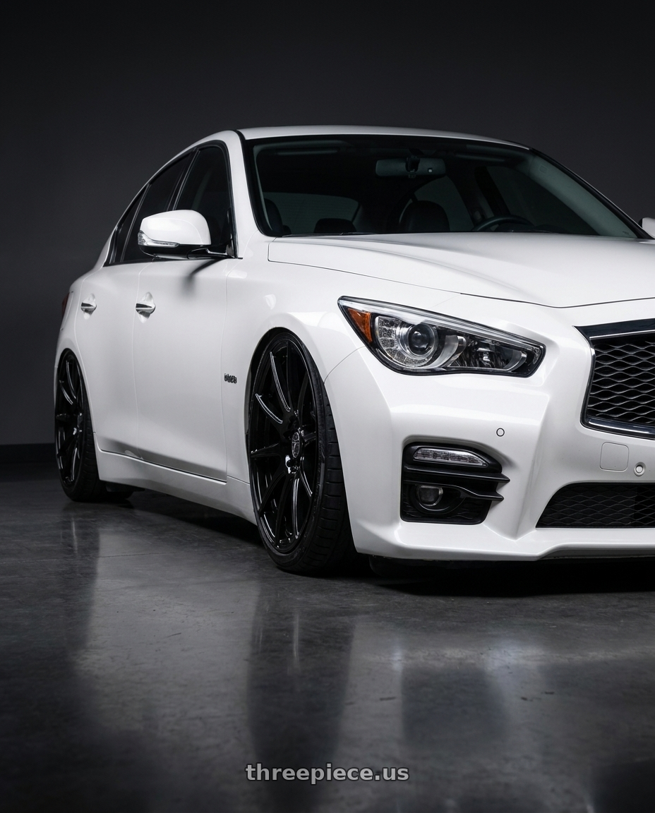2020 Infiniti Q50 with Forgestar CF10 5x114.3 20x9 +35 Gloss Black wheels