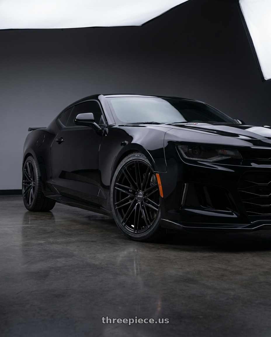 2019 Chevrolet Camaro SS with Petrol P1C 5X120 19X8 +35 GLOSS BLACK wheels