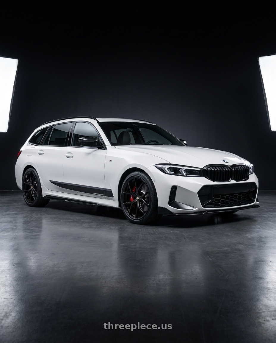 2025 BMW 320TOURING  with BBS FI-R 5x120 19x9.5+22 Satin Black wheels