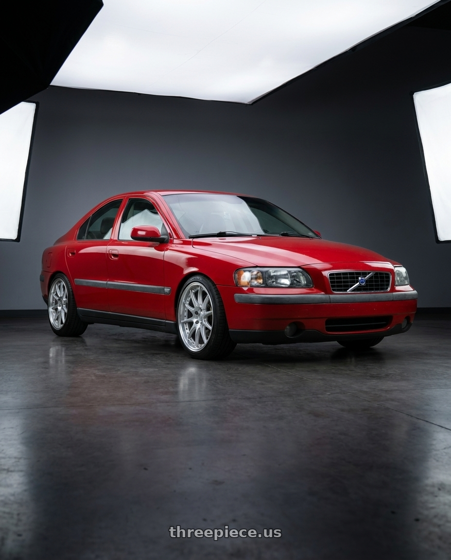 2002 Volvo s60 2.4t with Aodhan DS07 5x114.3 18x8.5+35 Silver w/Machined Face wheels