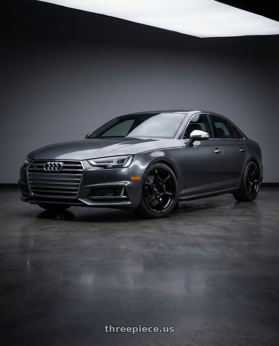 2023 Audi S4 B9 with Advan RGIII 5x112 19x8.5+45 Gloss Black wheels