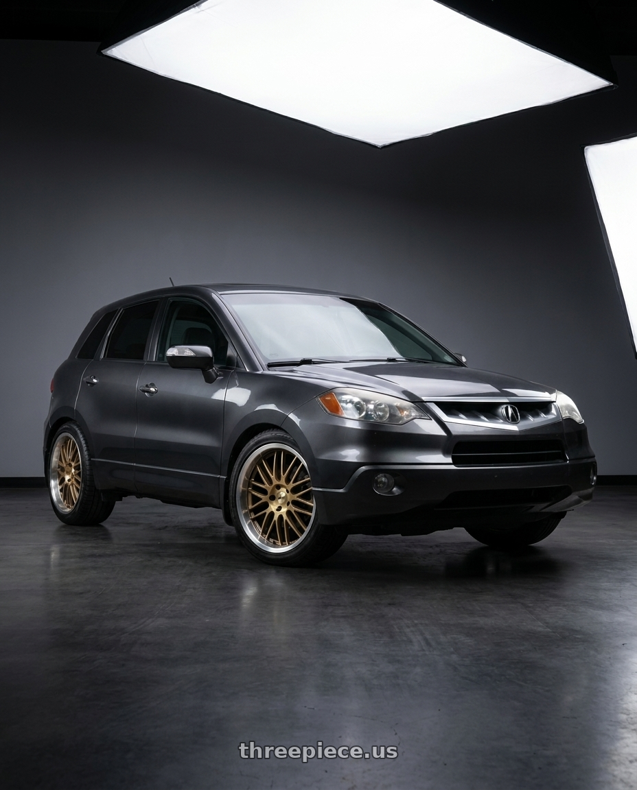 2008 Acura RDX with TSW AVALON 5X114.3 19X9 +20 BRONZE W/  BRUSHED BRONZE FACE & MACHINED LIP wheels