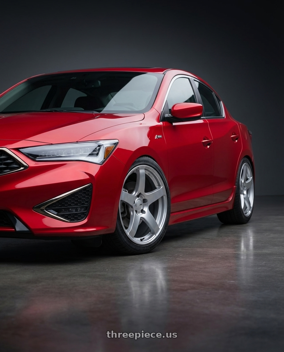 2012 Acura ILX with Ssr Gtv01 5x114.3 17x7+50  GLARE SILVER wheels