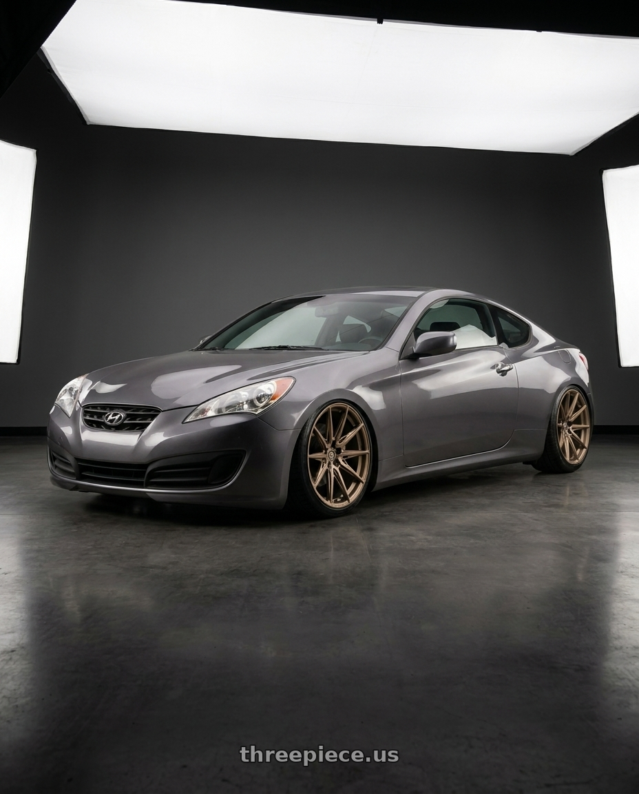 2011 Genesis coupe 20t with Brada Wheels CX2 5x112 19x10 +30 Satin Bronze wheels