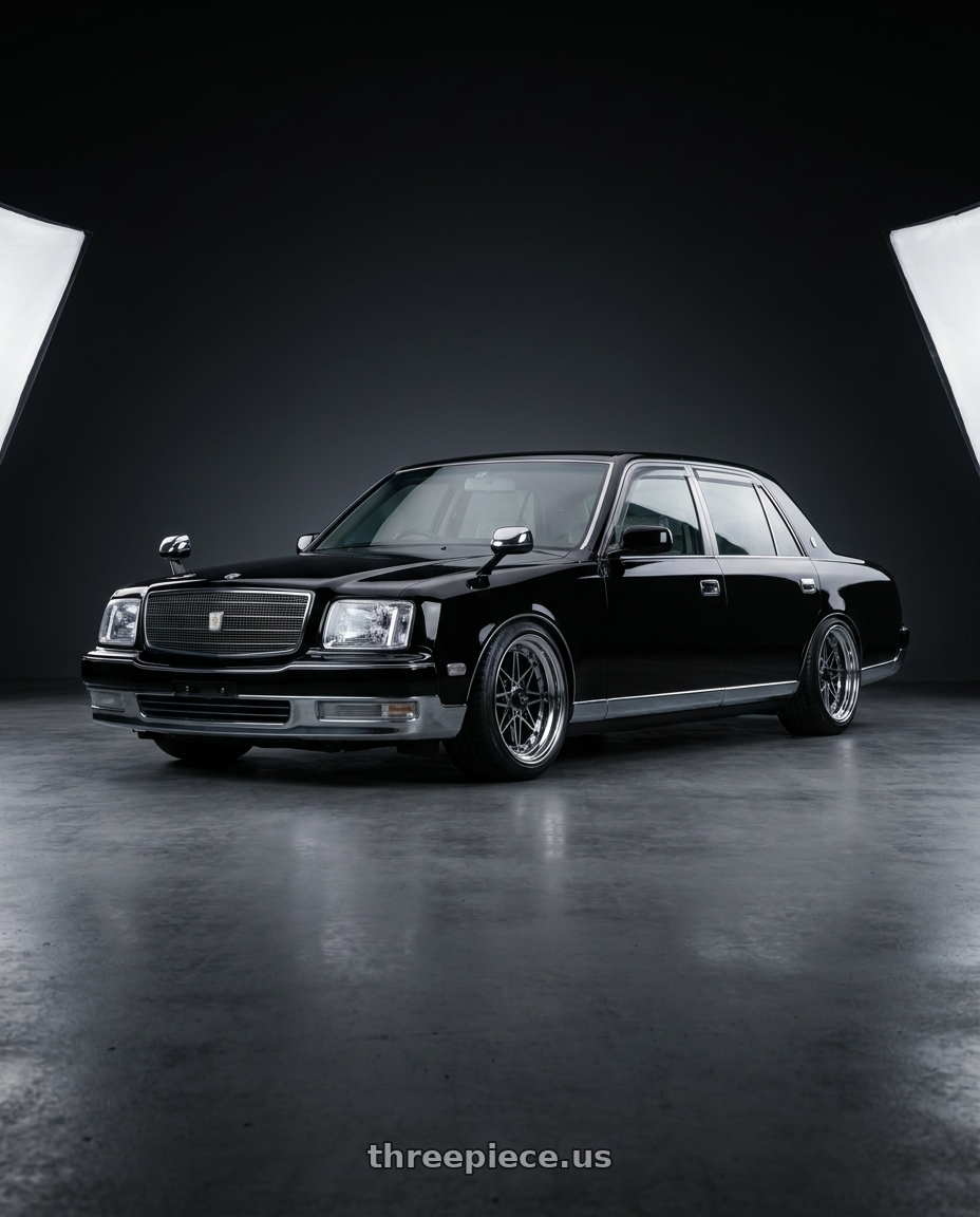 1997 toyota  century  with EQUIP 03 Black Polish 4x100 15x11.5 +1MM wheels