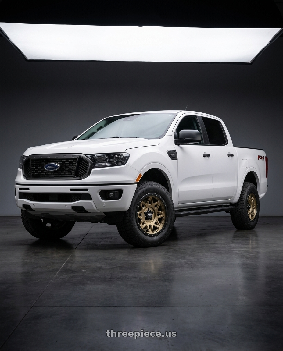 2021 Ford Ranger XL with Dirty Life Theory 9305 6x139.7 17x9-12 Matte Gold W/Matte Black Lip wheels