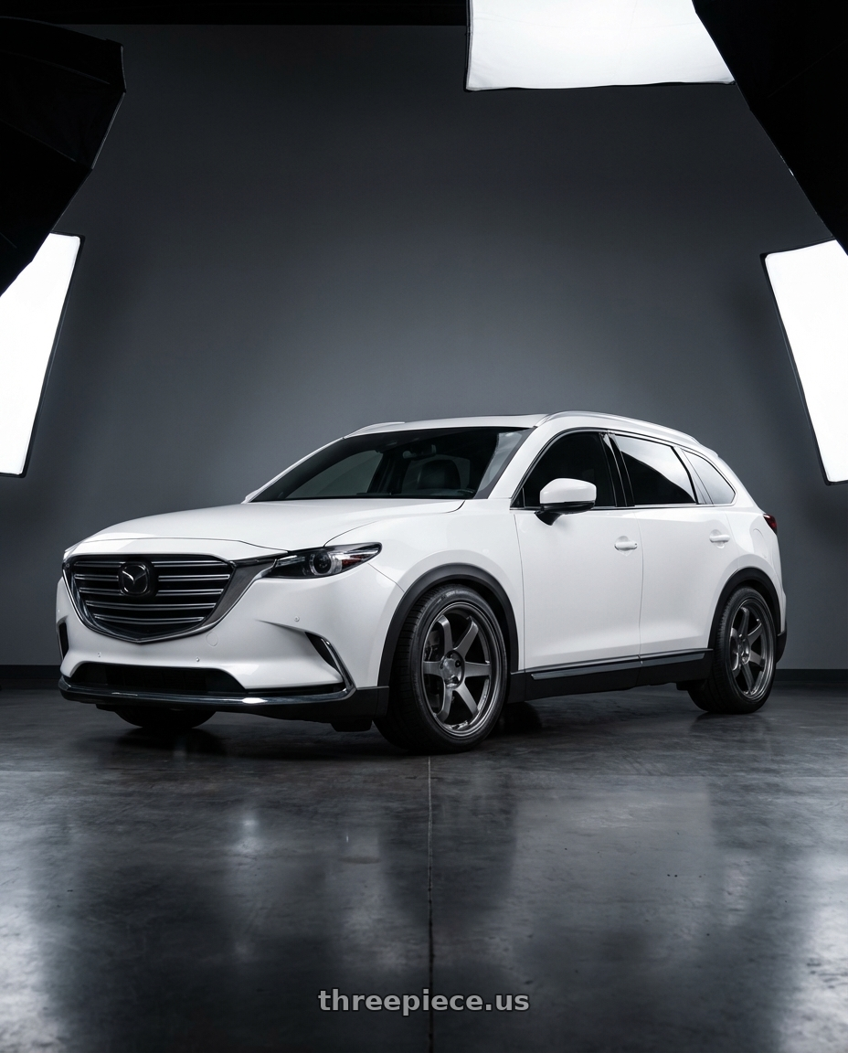 2018 cx-9 Mazda  with 9six9 SIX-1 5x114.3 19X10 +35 Carbon Gray wheels