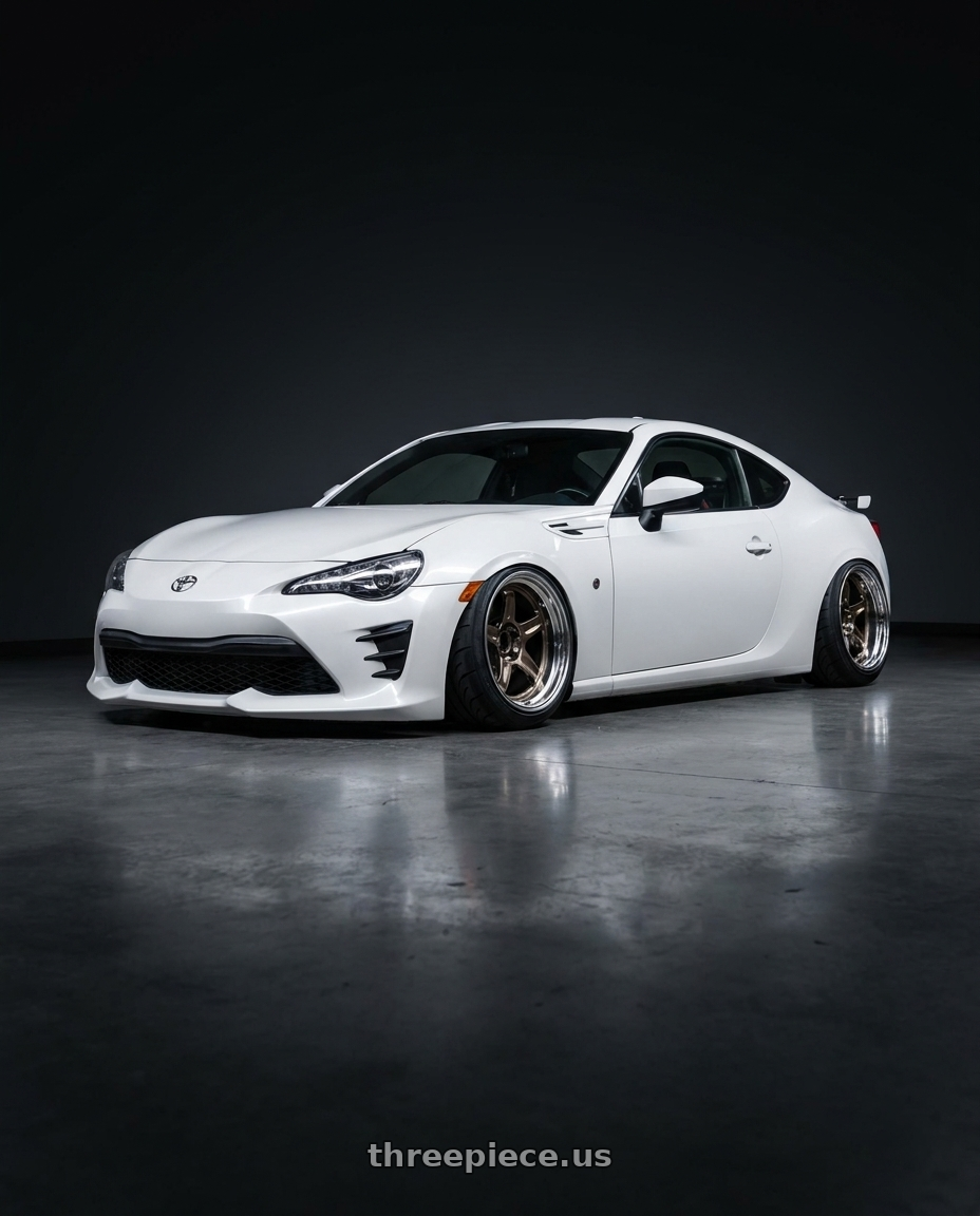 2020 Toyota GT86 with Volk Racing 21C SPEC-SR 5x114.3 18x9.5 +30 SHINING BRONZE METAL / RIM DC wheels