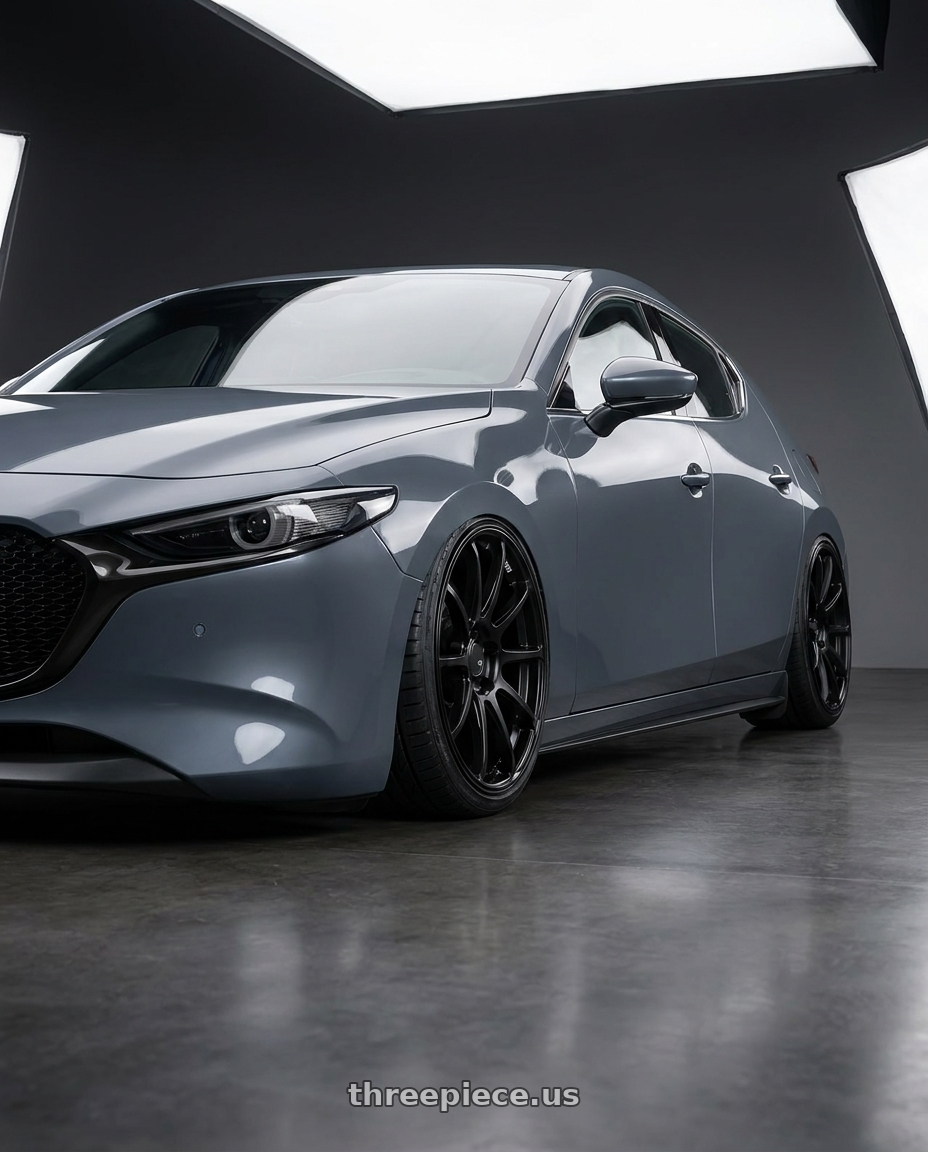 2023 Mazda Mazda3 Turbo with Ssr Gtv02 5x114.3 18x8.5+48  FLAT BLACK wheels