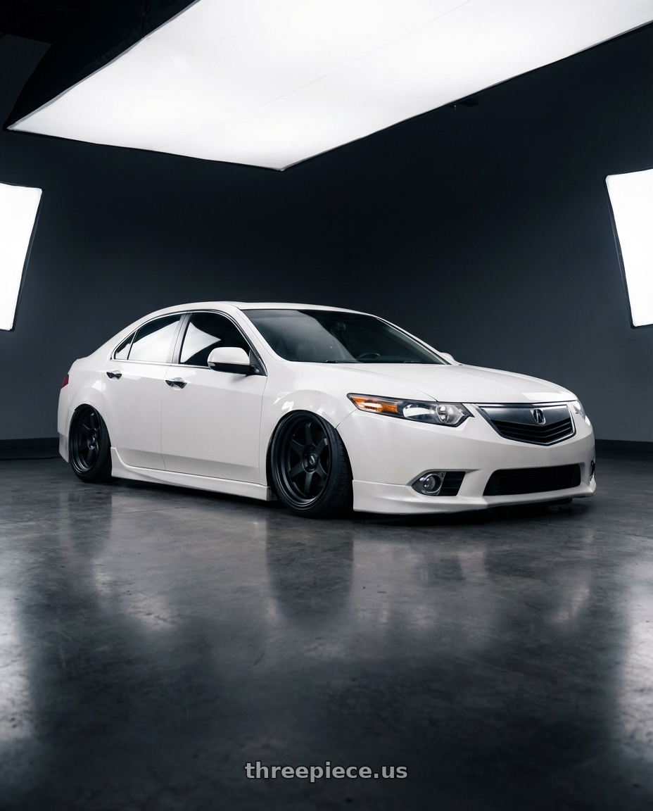 2013 Acura TSX with ESR Wheels APEX SERIES AP6 5x114.3 19x9.5 +22 Matte Black wheels