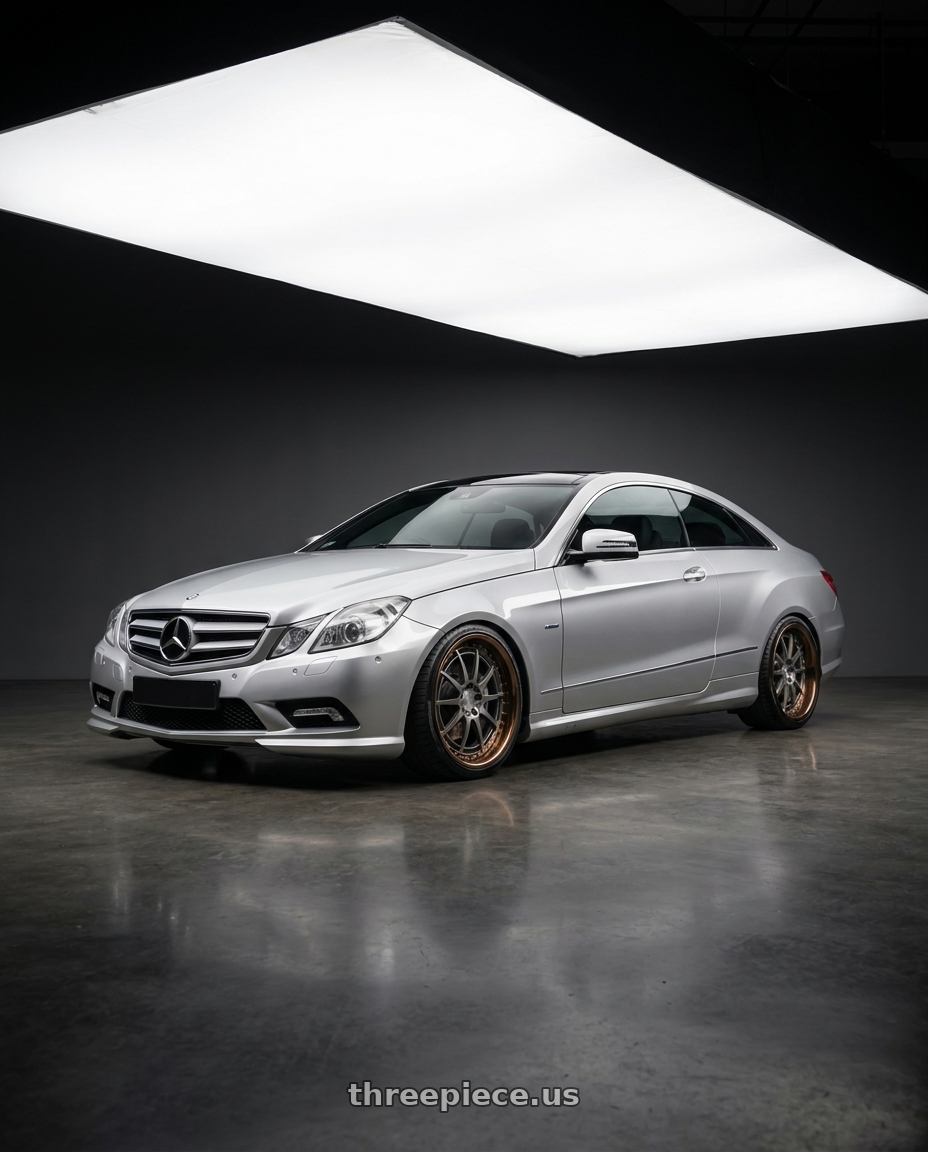 2011 mercedes e coupe irudium sliver with Heritage Wheel HOKKAIDO wheels