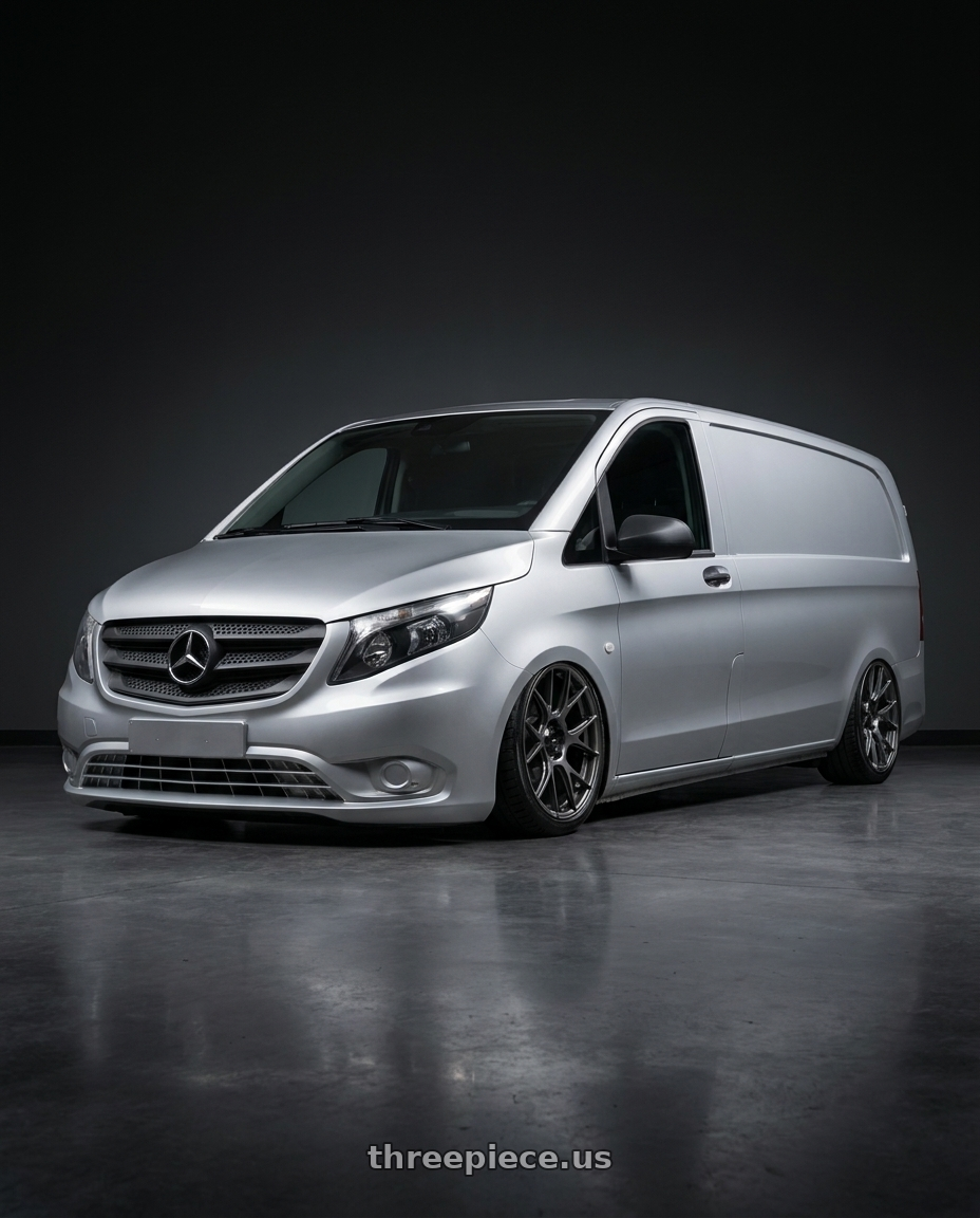 2017 Mercedes vito with Konig Ampliform 5x114.3 20x9.5+25 Dark Metallic Graphite wheels
