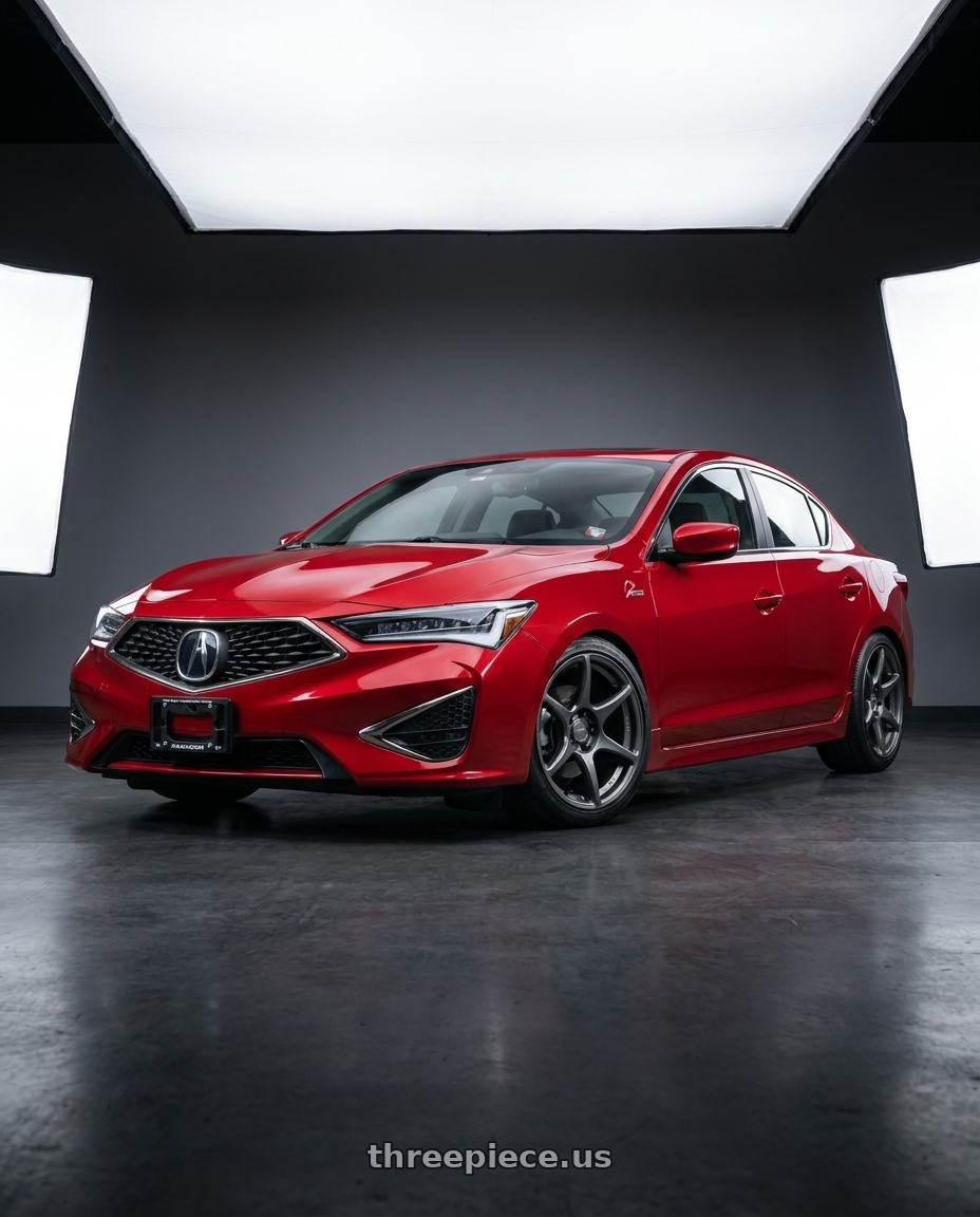 2012 Acura ILX with Kansei K11G Tandem 5x114.3 17x9 35 Gunmetal wheels