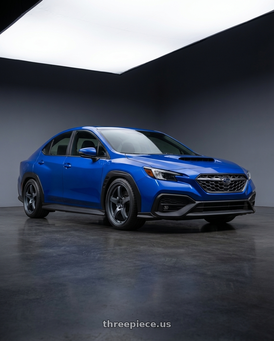 2024 Subaru WRX with Gram Lights 57CR 5x114.3 18x10.5+12 Gunblue II wheels