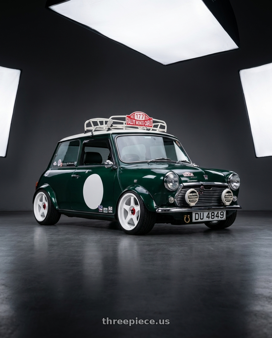 1995 rovel mini  with R6061 Forged R1 5x114.3 18X8.5 +20 Championship White wheels