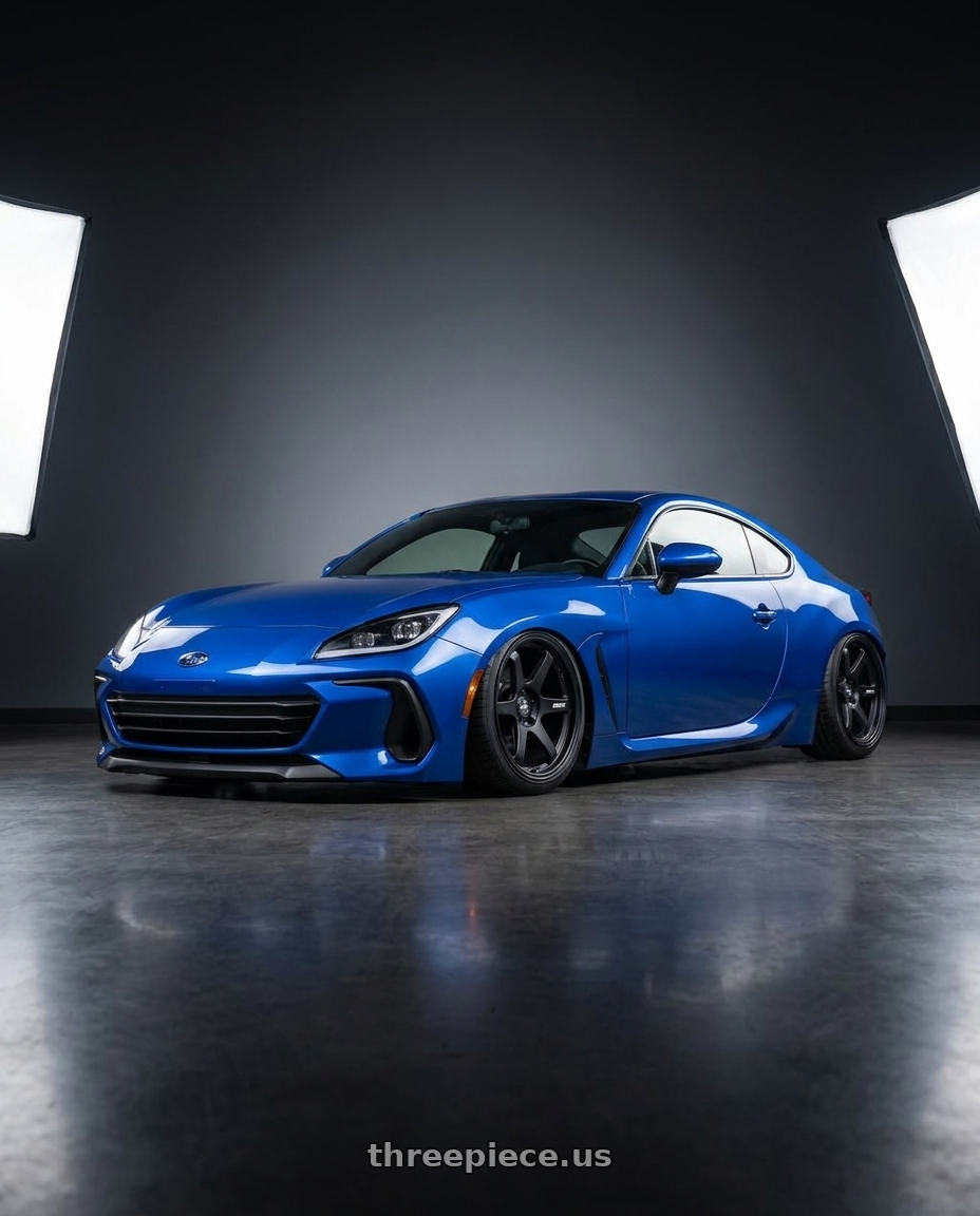 2024 Subaru BRZ with ESR Wheels APEX SERIES AP6 5x114.3 18x9.5 +22 Matte Black wheels