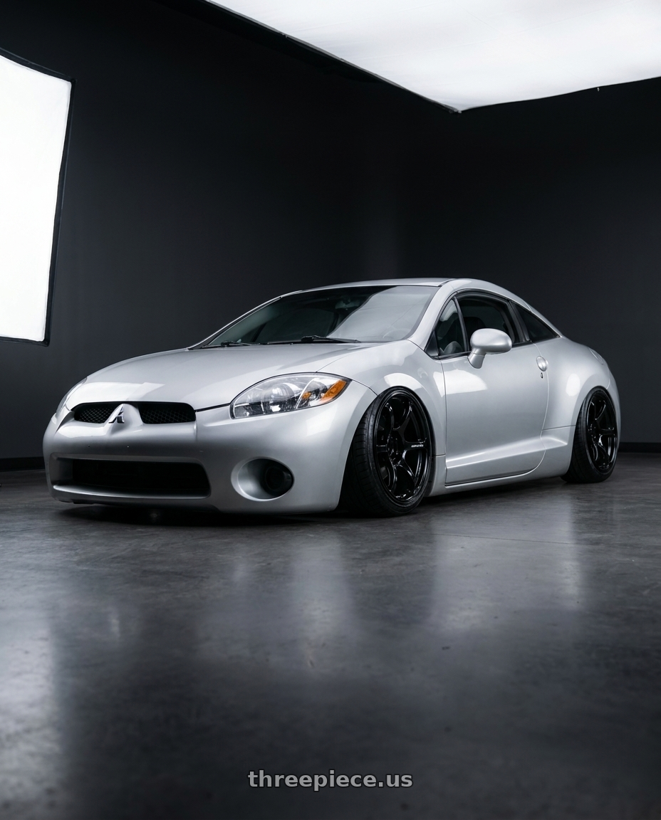 2010 Mitsubishi Eclipse with Advan RGII 5x114.3 19x10+35 Gloss Black wheels