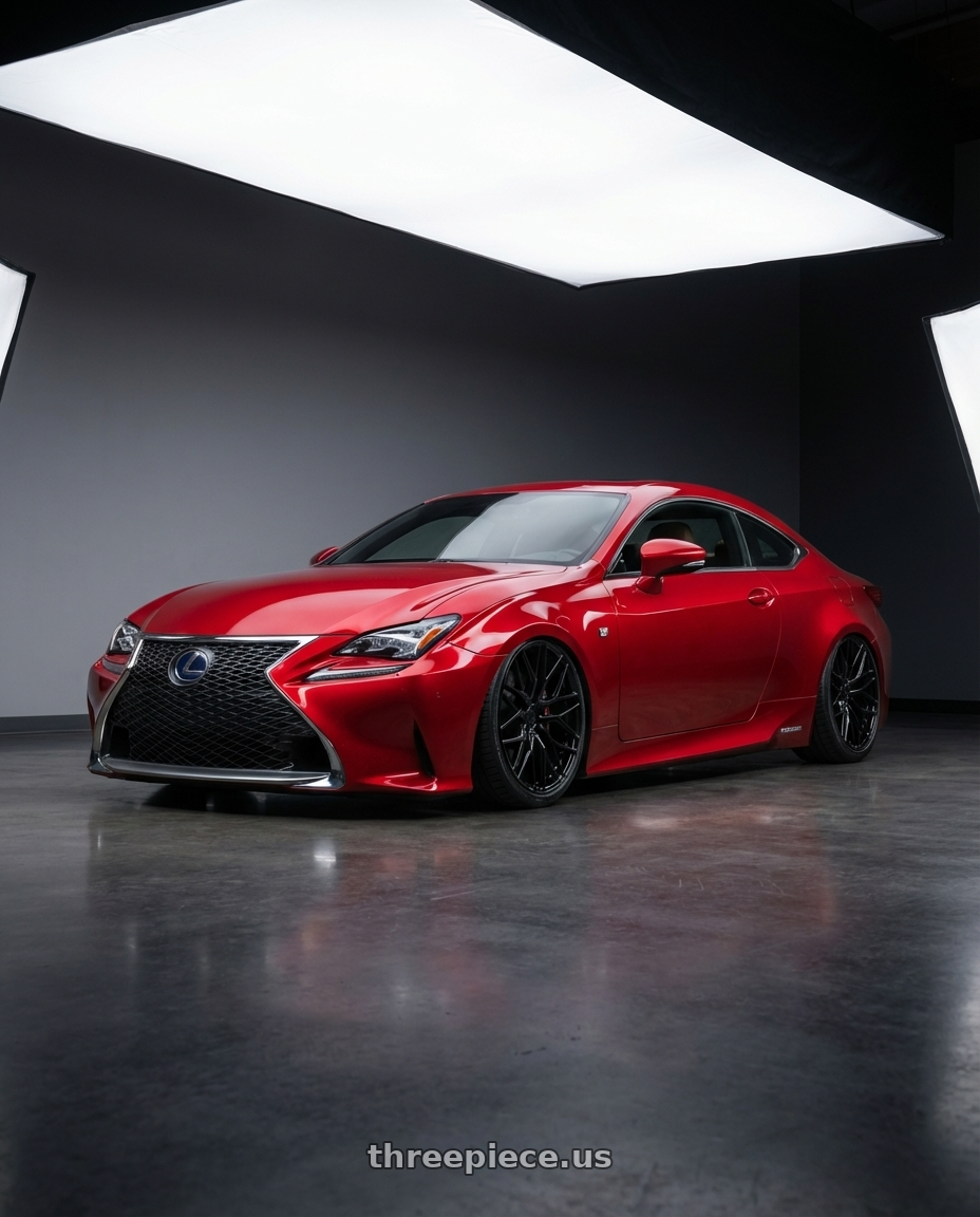 2018 Lexus RC F with Avant Garde Wheels M520R 5X114.3 19x8.5 +35 Gloss Black wheels