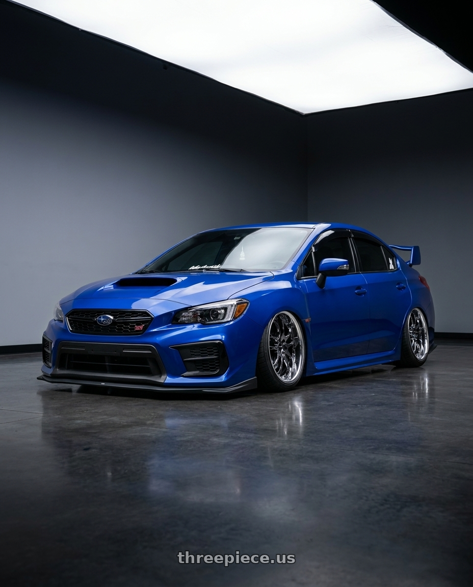 2021 subaru wrx sti with Ssr Agle Minerva 5x114.3 19x10+31 Hyper Disk Super Black Coat wheels