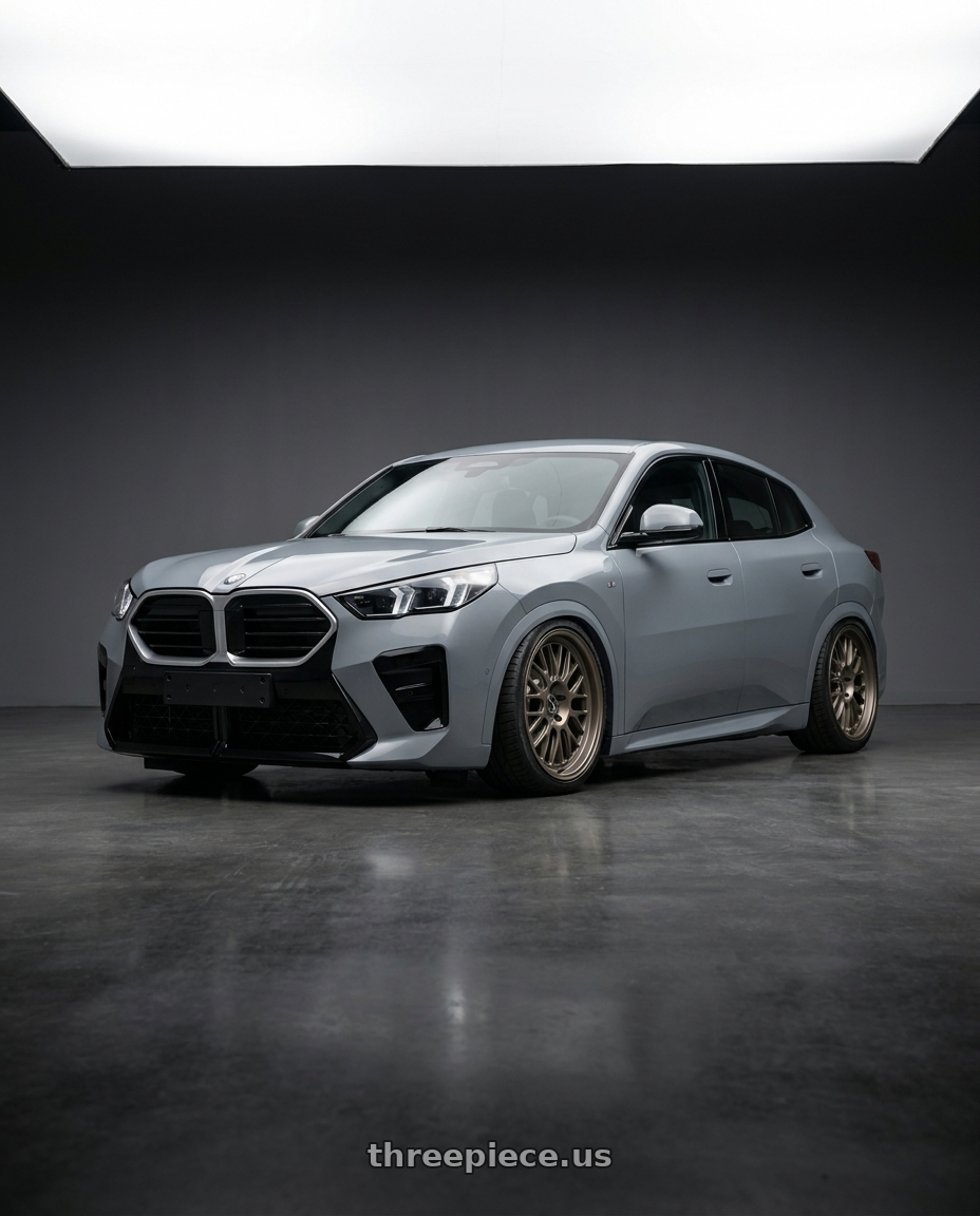 2025 Bmw Ix2 Alpine Grey with fifteen52 HOLESHOT 5x112 19x8.5 +45 MAGNESIUM GREY (SATIN BRONZE) wheels