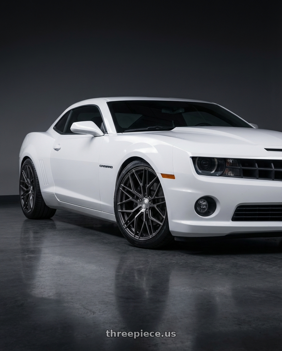 2014 Chevrolet Camaro 5th Gen with Avant Garde Wheels M520R 5X120 20x9 +38 Dark Graphite Metallic wheels