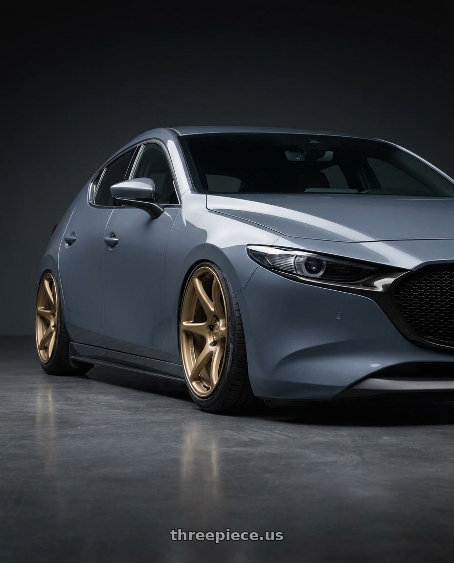 2023 Mazda Mazda3 Turbo with Kansei K11B Tandem 5x114.3 18x9 12 Bronze wheels