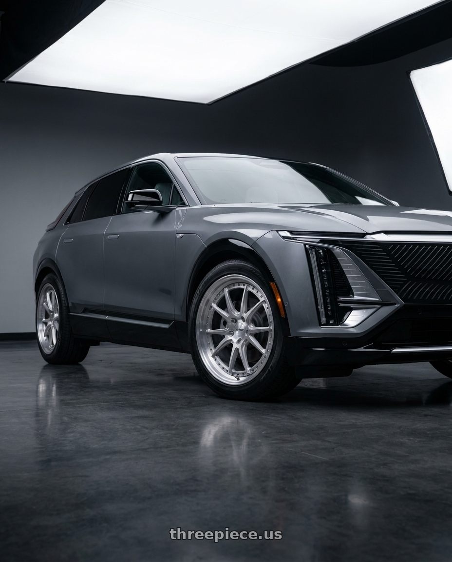 2024 cadillac lyriq with 4PLAY 4P06 6x135/6x139.7 20x10-18 Brushed wheels