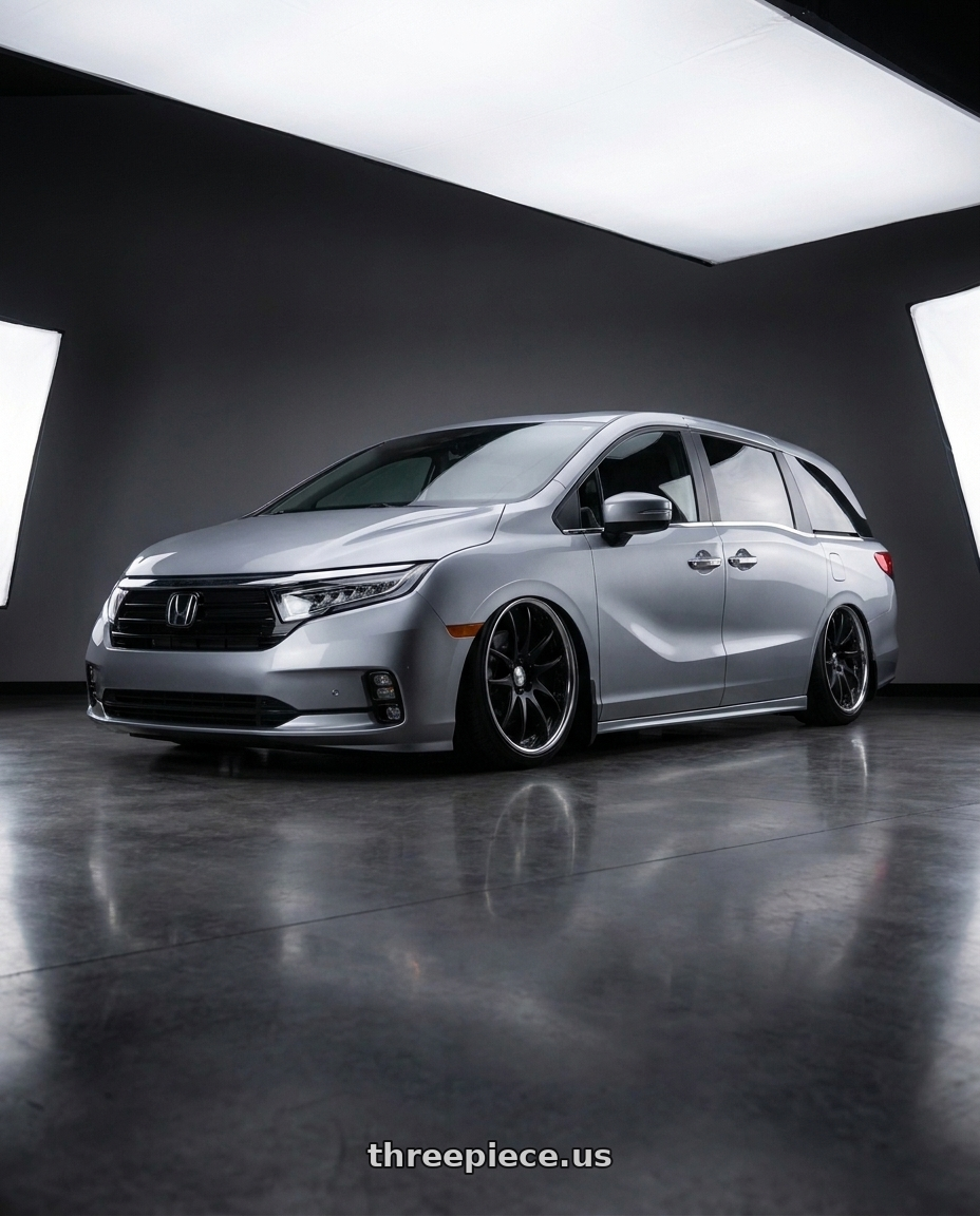 2024 HONDA Odyssey with Work Cr 2P 5x120 20x8.5 +45 Matte Black wheels