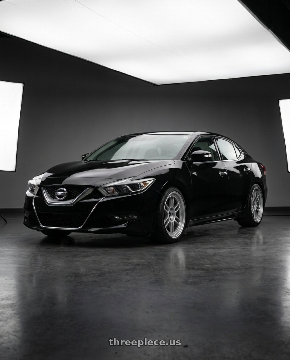 2018 Nissan Maxima S with Enkei RPF1 5x114.3 18x9.5+15 Silver wheels