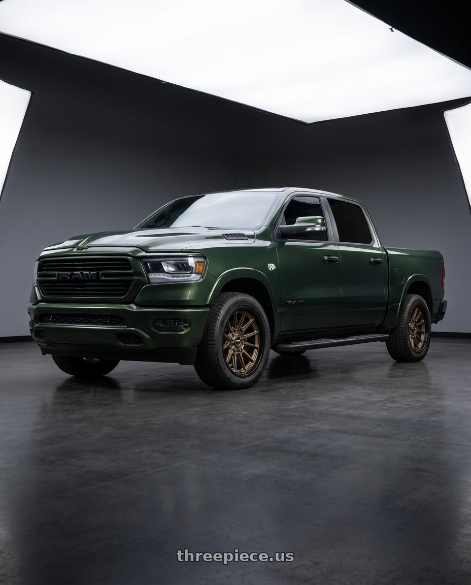 2026 Ram 1500 Bighorn with Mayhem Intrepid 8116 6x135/6x139.7 20x9+0 Matte Bronze wheels