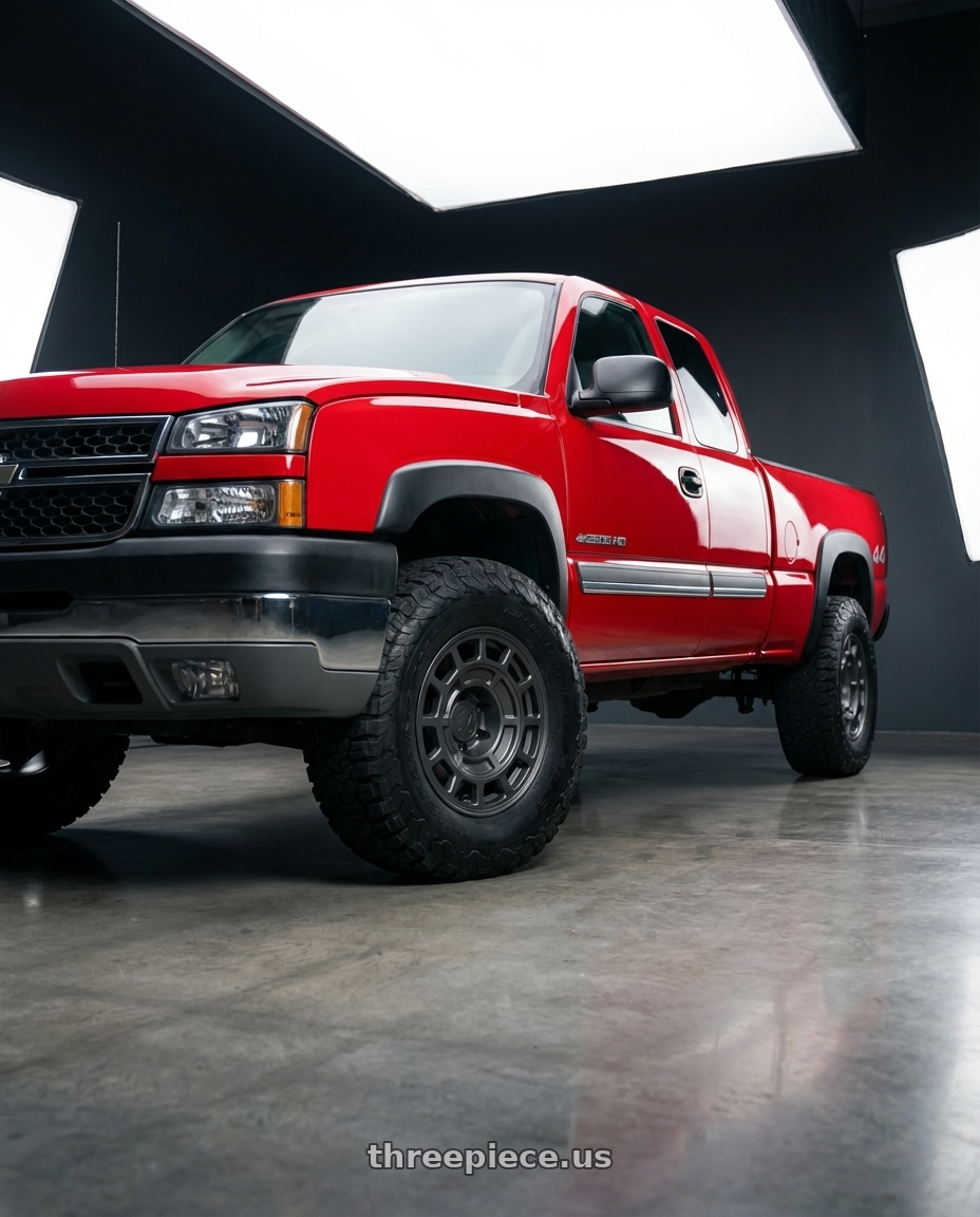 2005 Chevy Silverado with fifteen52 METRIX HD 5x127 17x8.5 +0 CARBON GREY (SATIN GUNMETAL) wheels