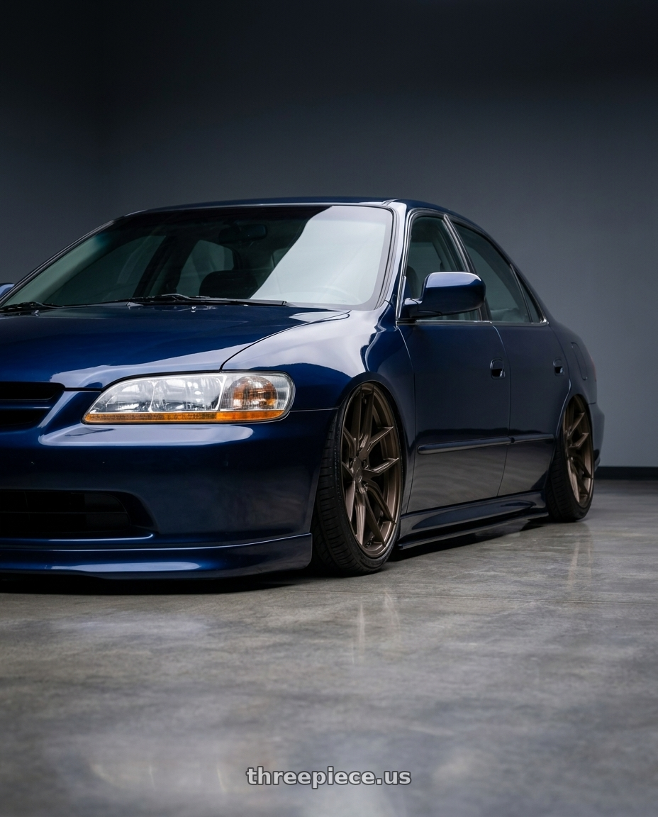 2001 Honda Accord Lx 4Dr with MRR Forged F6 5x120 19x8.5  +38 BT fit Corvette C8 ( rear: FF0620A152048BT ) wheels