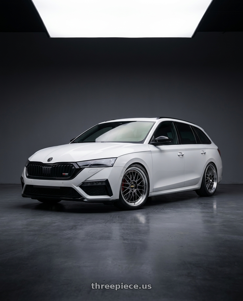 2024 Skoda Octavia combi rs with BBS LM 5x112 19x8.5+48 Diamond Black wheels