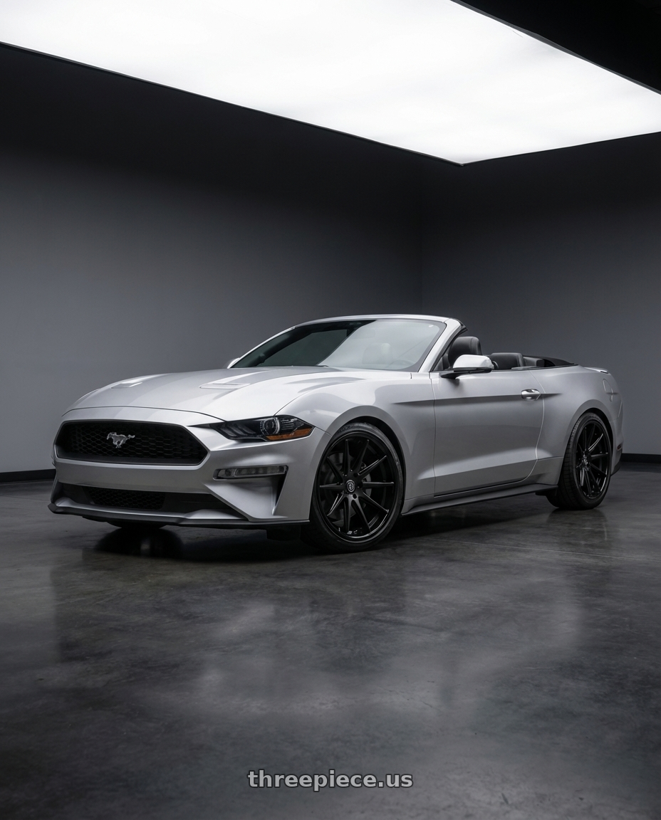 2018 ford mustang with Rohana RFC10 5x114.3 20x10+25 Matte Black/Gloss Black Lip wheels