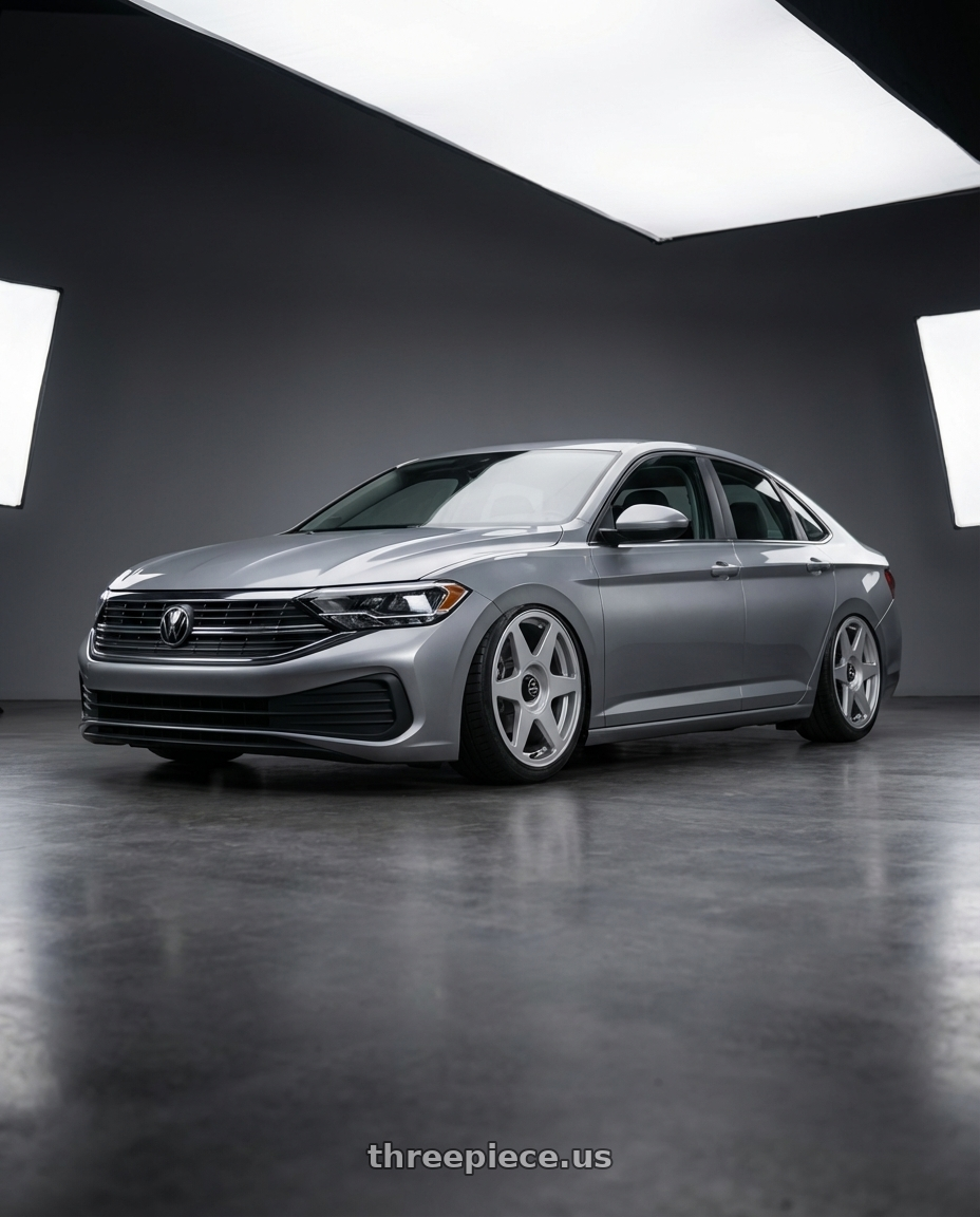 2024 Volkswagen Jetta  with fifteen52 TARMAC EVO 5x108 / 5x112 18x8.5 +45 SPEED SILVER (GLOSS SILVER) wheels