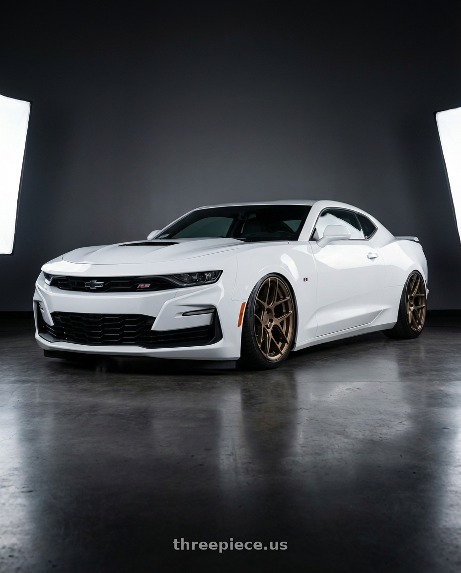 2022 Chevrolet Camaro with Aodhan AFF2 5x120 20x9+30 Matte Bronze wheels