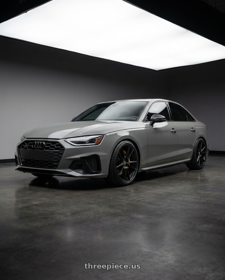 2021 Audi S4 Prestige with Rotiform RC199 KPR 5X112 20x10.5 +35 SATIN BLACK wheels