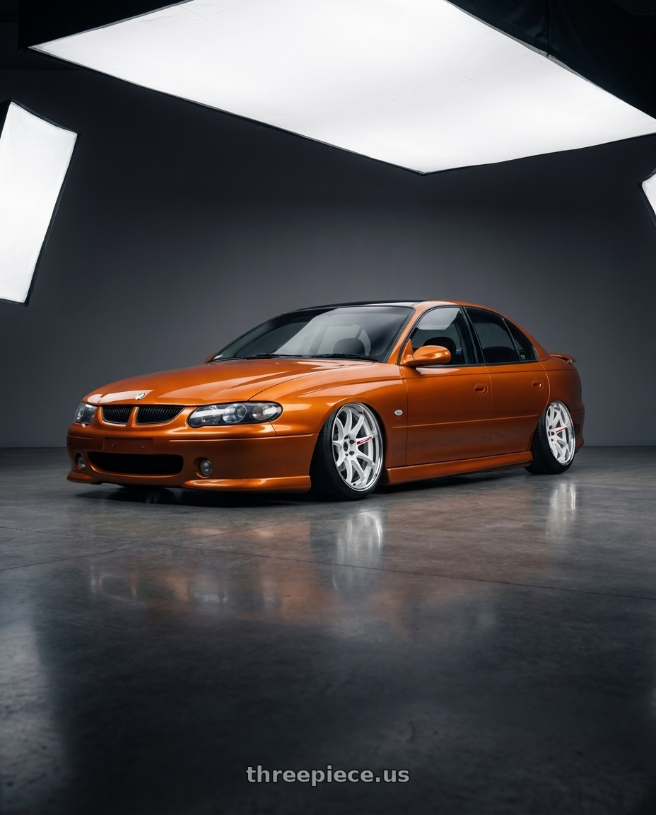 2000 holden vt spac with Work Zr10 2P 5x114.3 19x11.0 +22 Azure White wheels