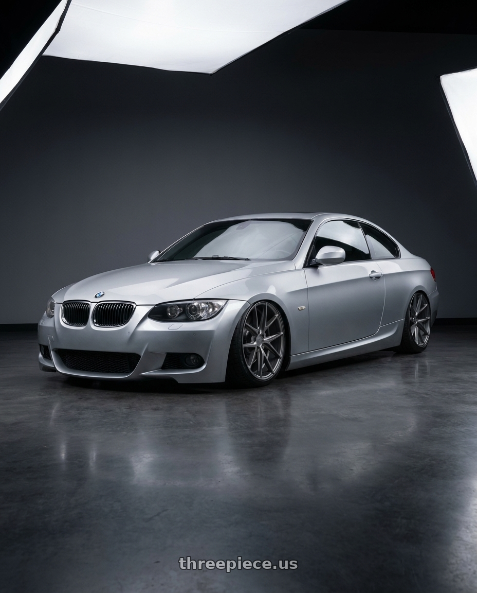 2012 BMW 3 Series E92 with Niche 1PC M116 MISANO 5X120 19X8.5 +35 MATTE GUN METAL wheels