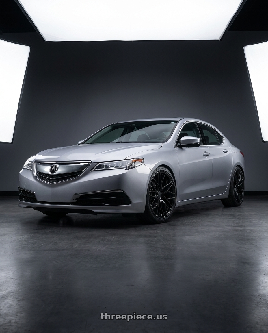 2019 Acura TLX with Avant Garde Wheels M520R 5X114.3 19x9.5 +40 Gloss Black wheels