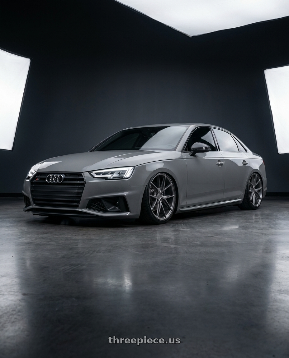 2023 Audi S4 B9 with Niche 1PC M116 MISANO 5X112 19X9.5 +35 MATTE GUN METAL wheels