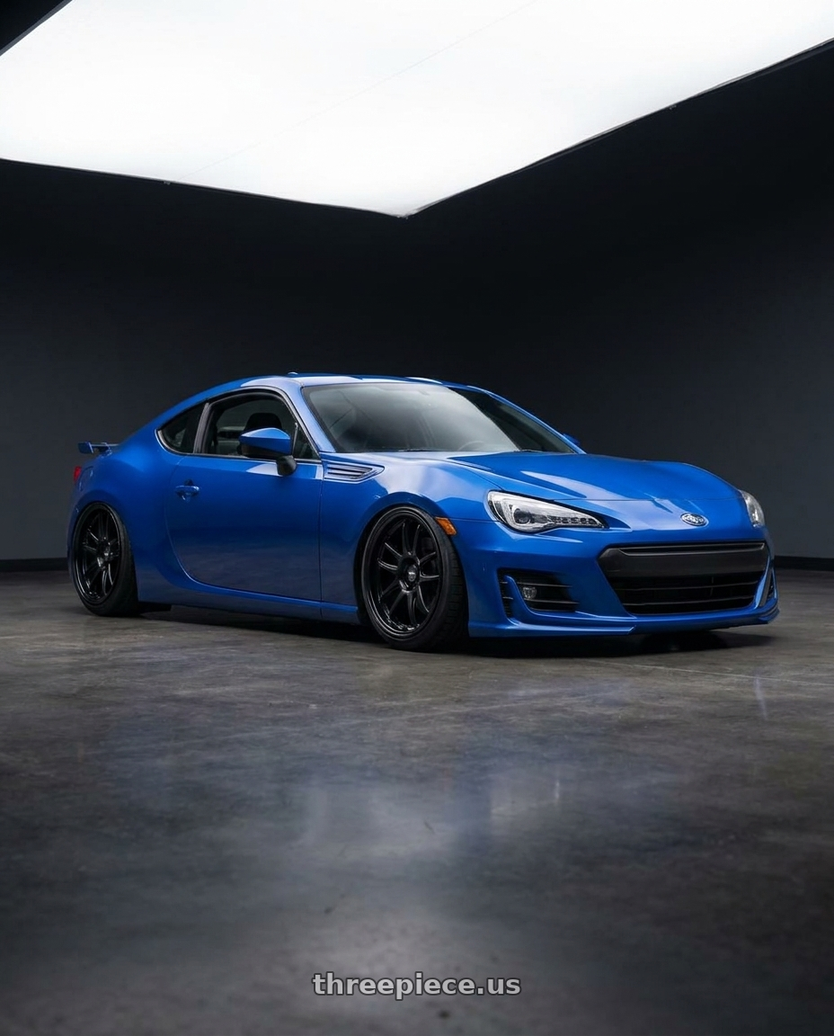 2017 Subaru BRZ with ESR Wheels APEX SERIES AP8 5x100 18x9.5 +35 Matte Black wheels