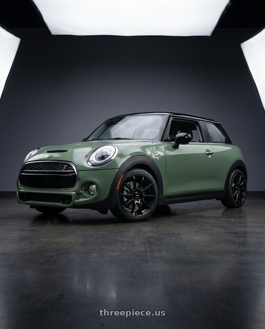 2019 mini cooper S with Enkei Triumph 5x112 18x8+45 Gloss Black wheels