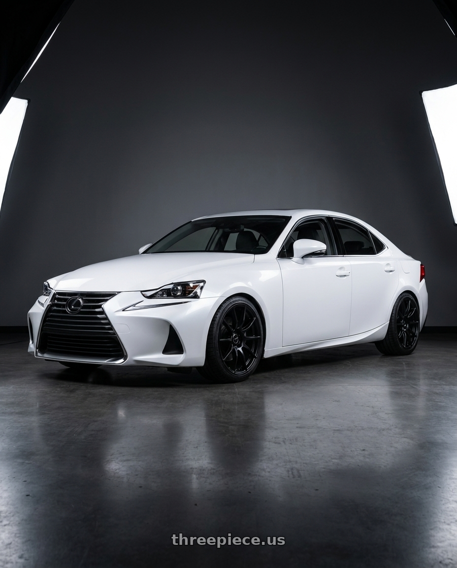 2018 Lexus IS350 with Enkei TS9 5x114.3 18x8.5+35 Black wheels
