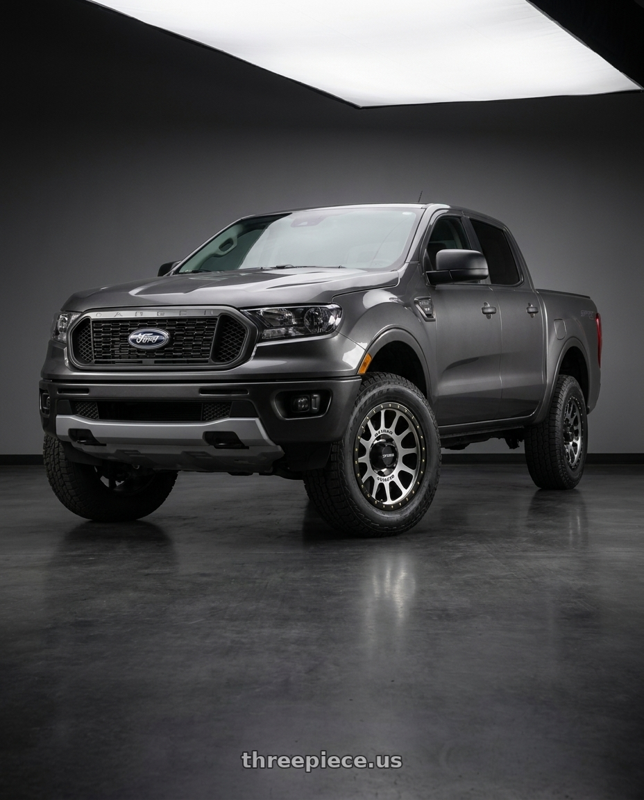 2021 Ford Ranger XL with Method Race Wheels 305MB NV 6x139.7 17x8.5 +0 MACHINED - MATTE BLACK LIP wheels