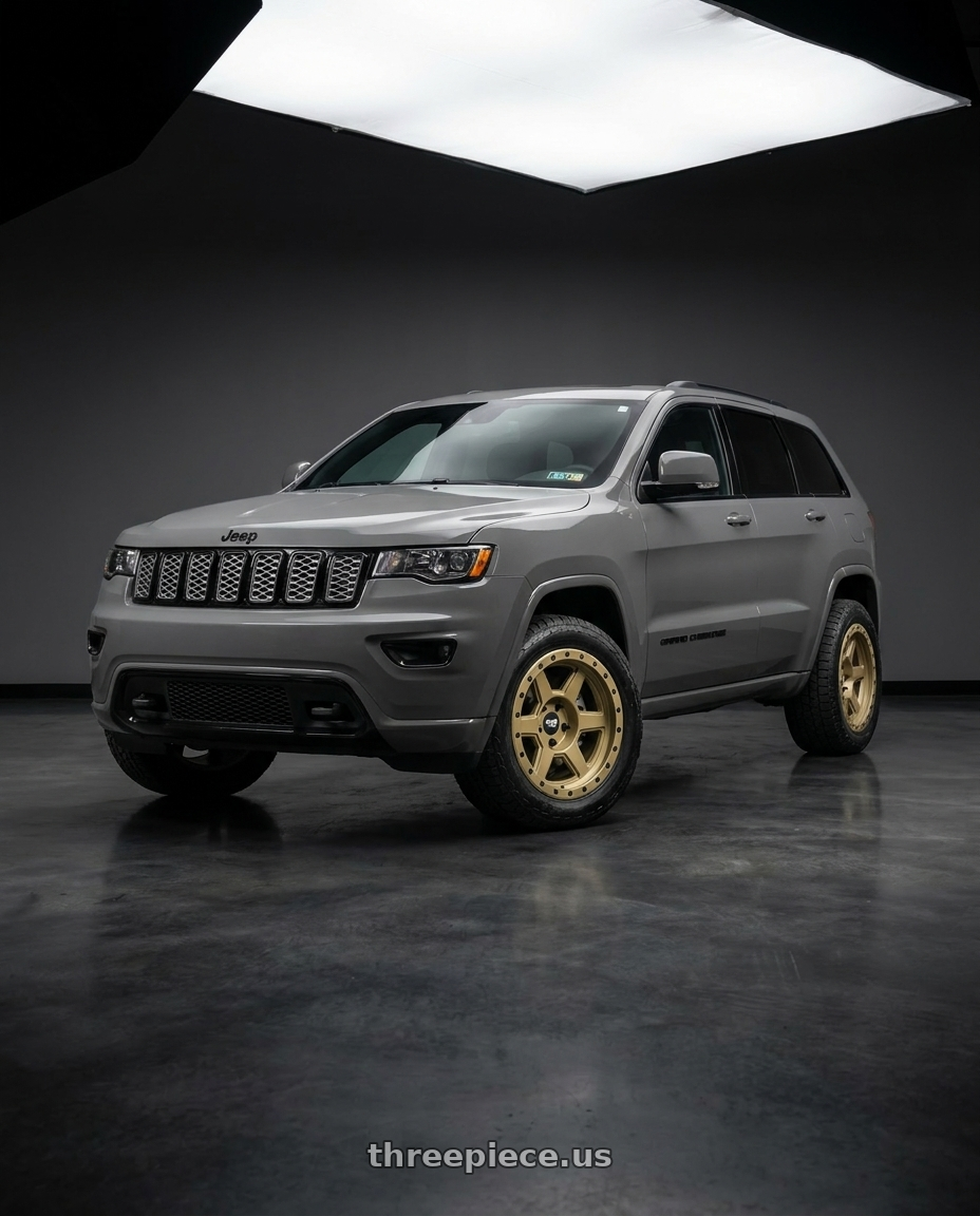 2021 Jeep Grand Cherokee Overland with Dirty Life Compound 9315 5x127 18x9-12 Desert Sand wheels