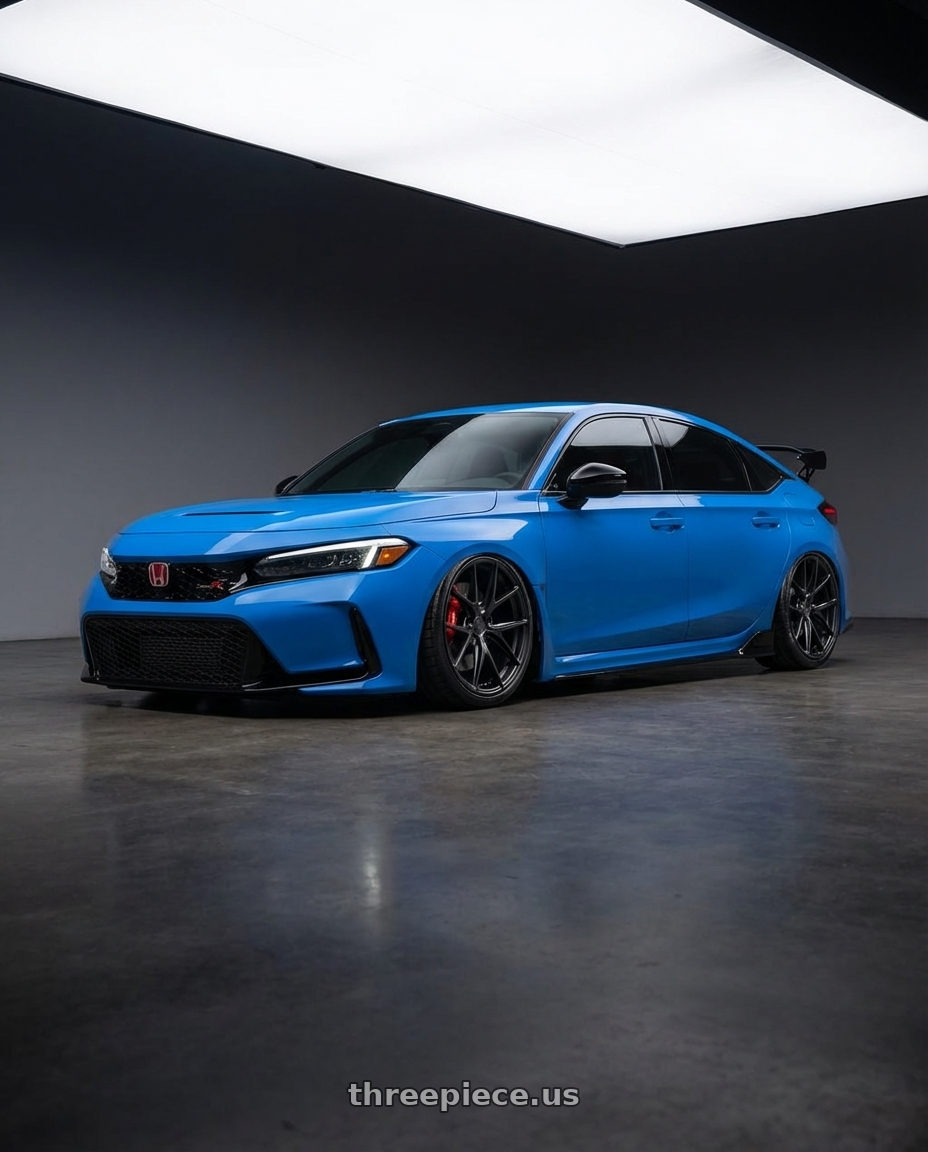 2020 Honda Civic Type R with Niche 1PC M117 MISANO 5X120 19X8.5 +35 MATTE BLACK wheels