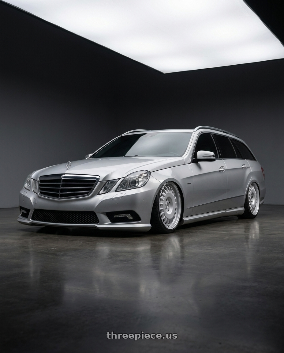 2010 Benz s212 with Rotiform RC205 PMF 5X120 20x8.5 +35 GLOSS SILVER wheels