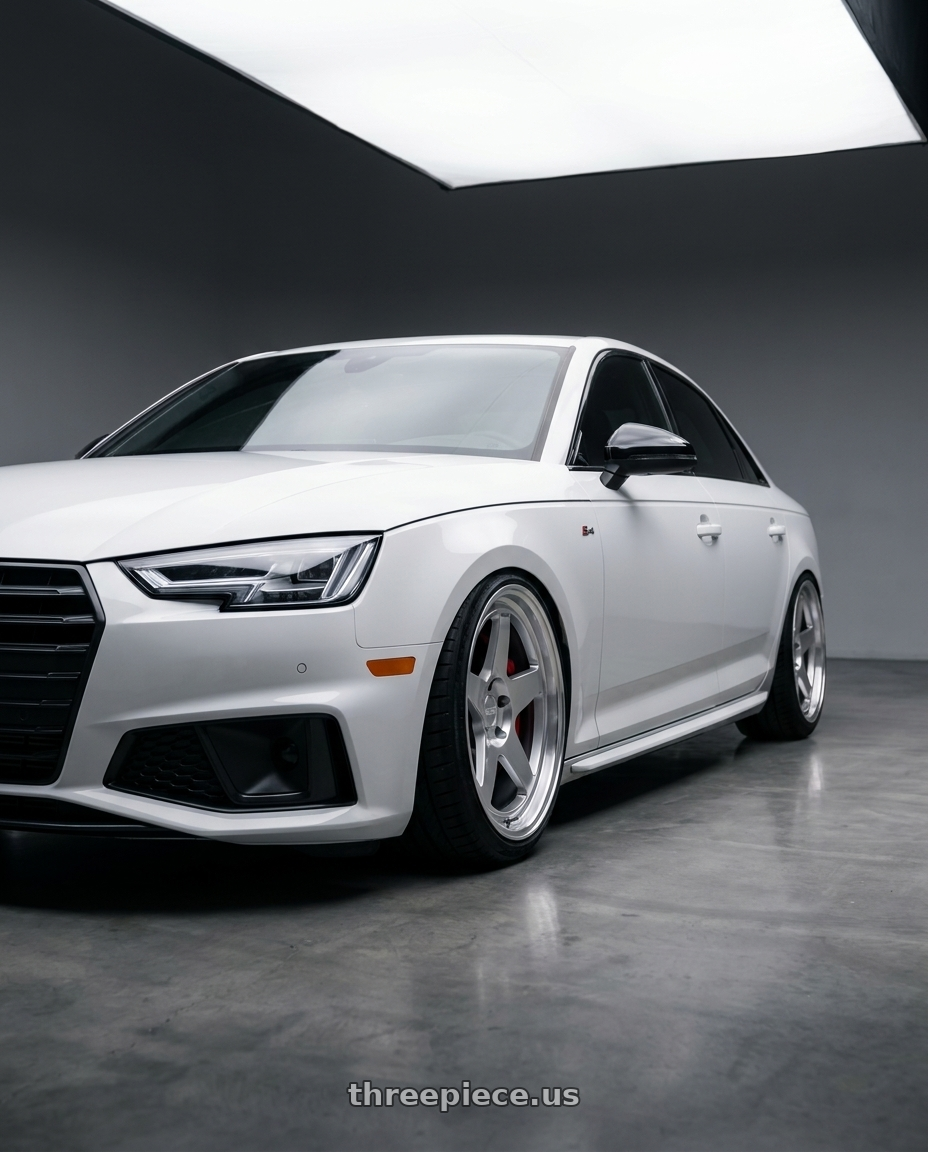 2019 Audi s4 with Kansei K12H KNP 5X100 17x9 35 Hyper Silver wheels